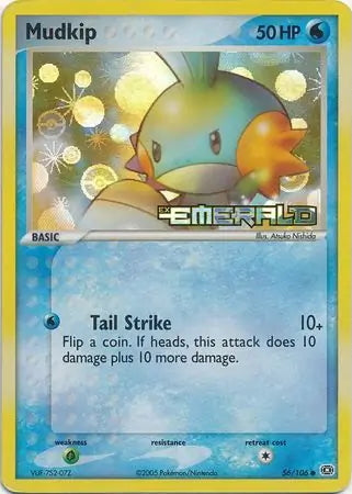 EX Emerald Mudkip #56/106 reverse holo