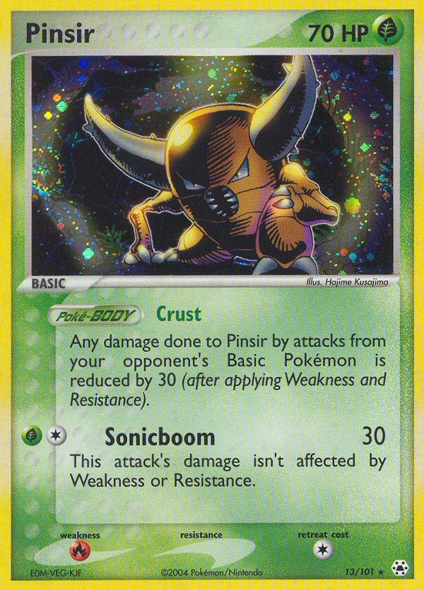 EX Hidden Legends Holo Pinsir #13/101