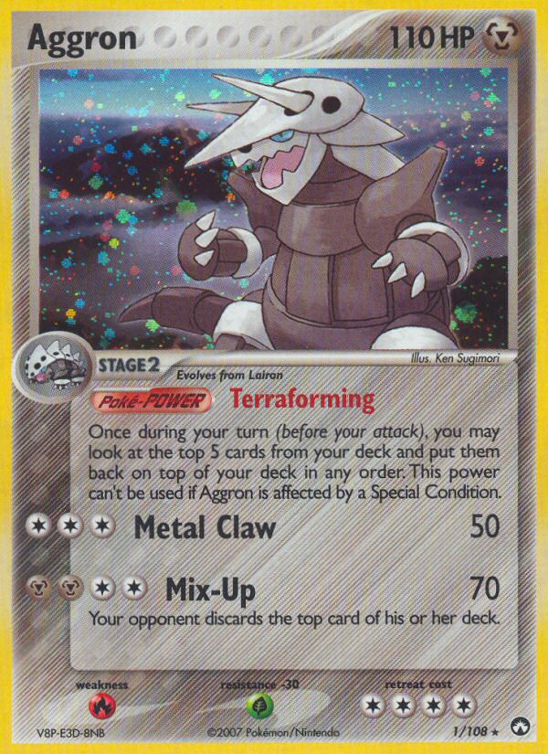 EX Power Keepers Holo Aggron #1/108