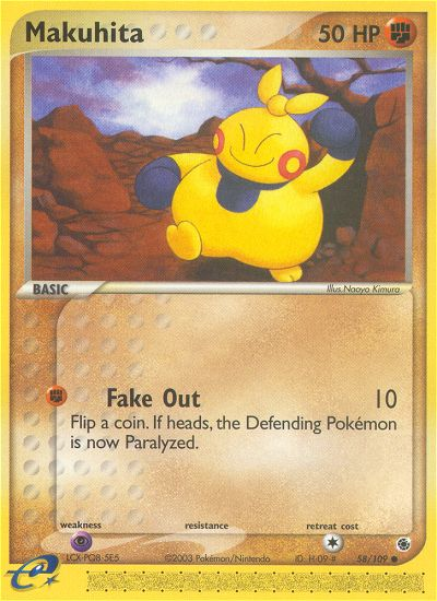 EX Ruby&Sapphire Makuhita #58/109