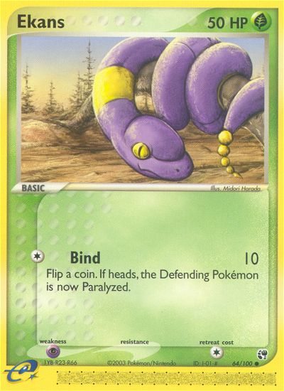 EX Sandstorm Ekans #64/100