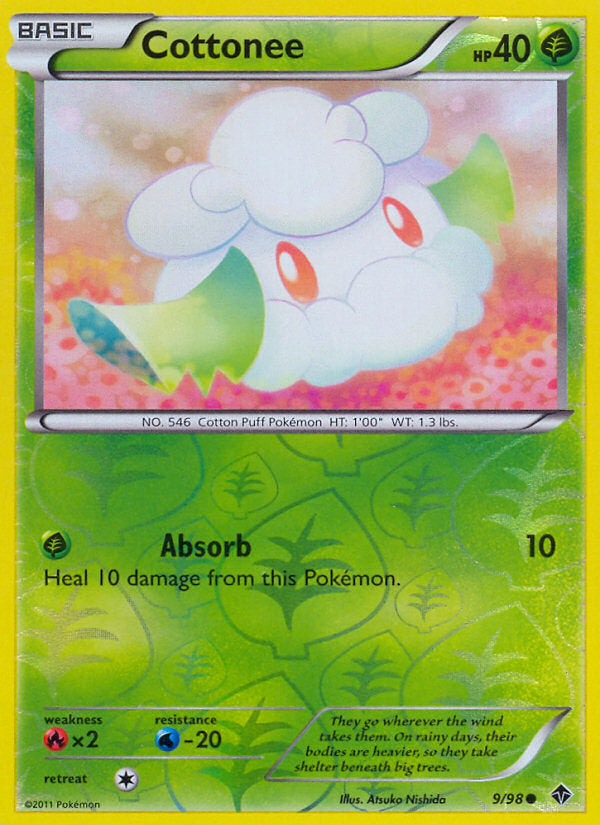Emerging Powers Cottonee #9/98 reverse holo