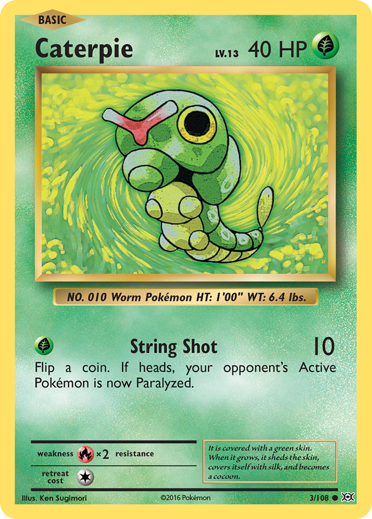 Evolutions Caterpie #3/108