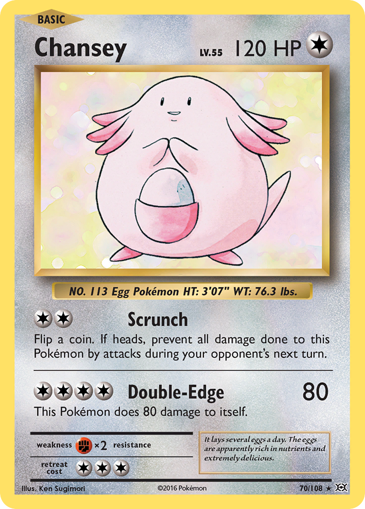 Evolutions Holo Chansey #70/108