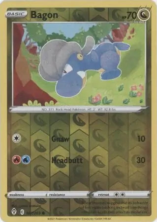 Evolving Skies Bagon #107/203 reverse holo