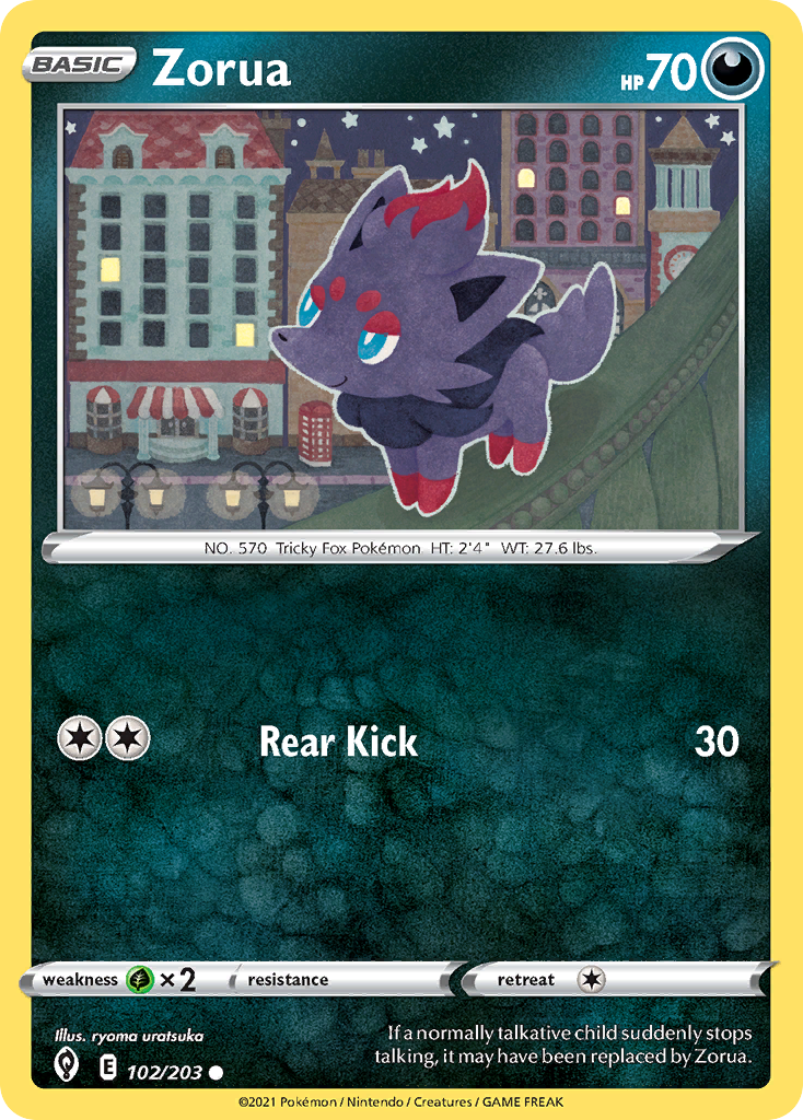 Evolving Skies Zorua #102/203