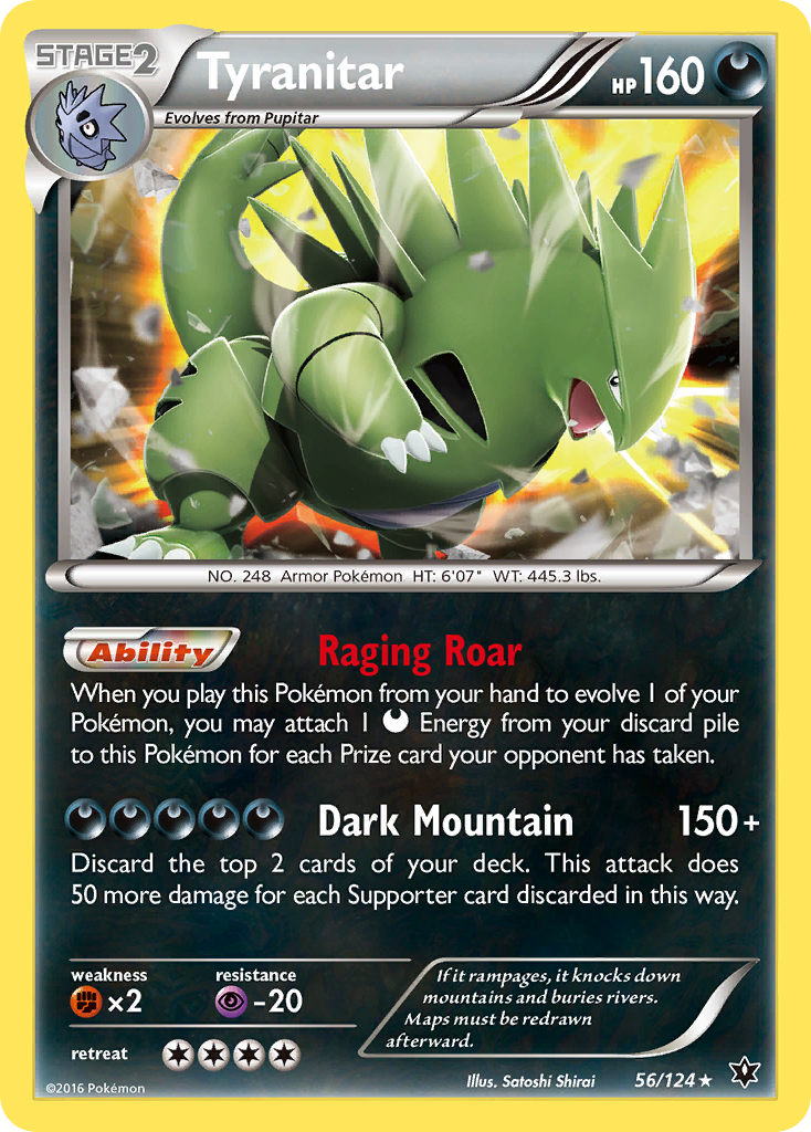 Fates Collide Holo Tyranitar #56/124