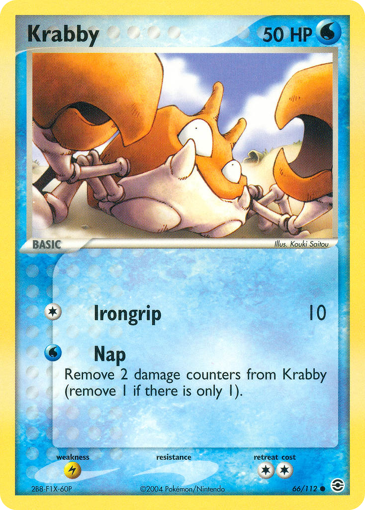 FireRed & LeafGreen Krabby #66/112