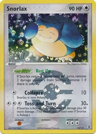 FireRed & LeafGreen Snorlax #15/112 reverse holo