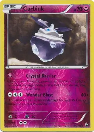 Flashfire Carbink #68/106 reverse holo
