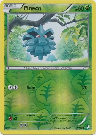 Flashfire Pineco #4/106 reverse holo