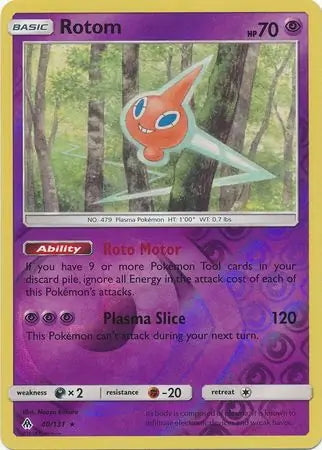 Forbidden Light Rotom #40/131 reverse holo