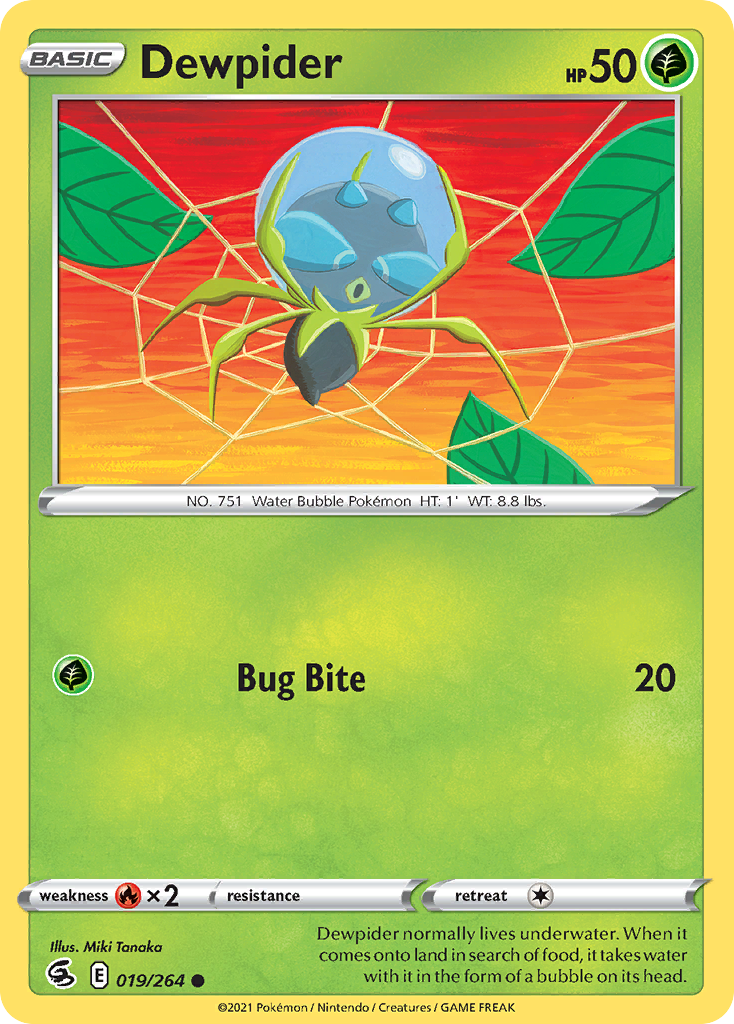 Fusion Strike Dewpider #19/264
