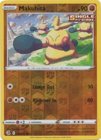 Fusion Strike Makuhita #142/264 reverse holo