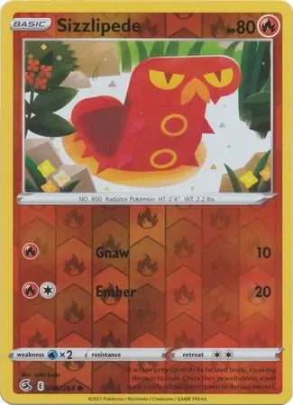 Fusion Strike Sizzlipede #46/264 reverse holo