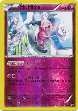 Generations Mr. Mime #52/83 reverse holo