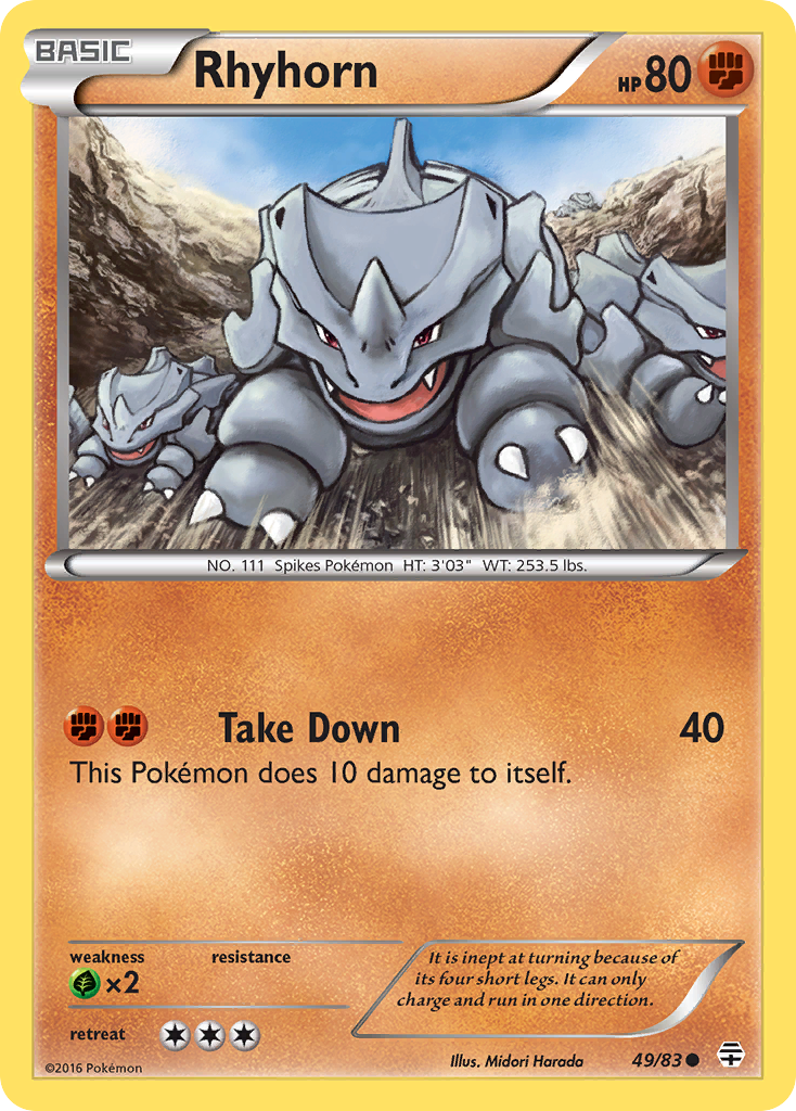 Generations Rhyhorn #49/83
