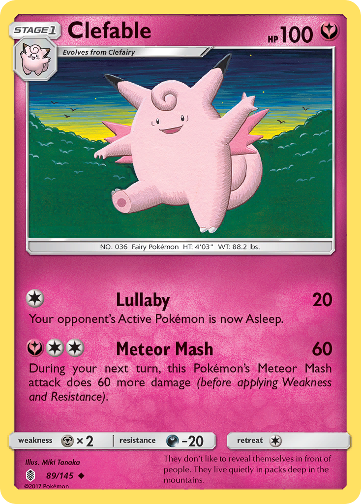 Guardians Rising Clefable #89/145