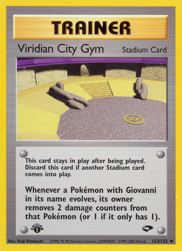 Gym Challenge Viridian City Gym #123/132 first edition