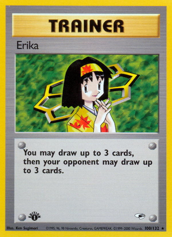 Gym Heroes Erika #100/132 first edition