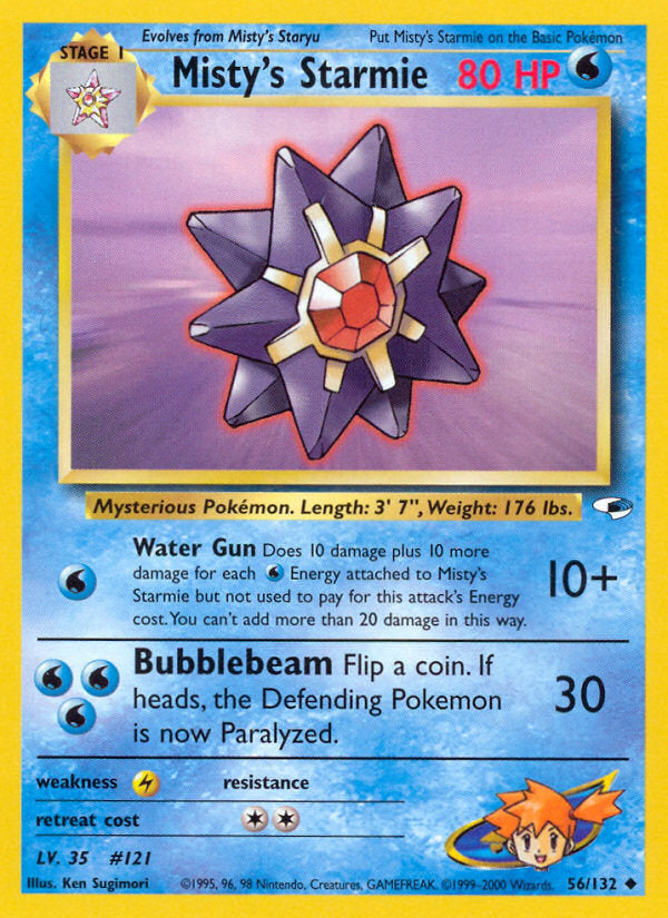 Gym Heroes Misty's Starmie #56/132 unlimited