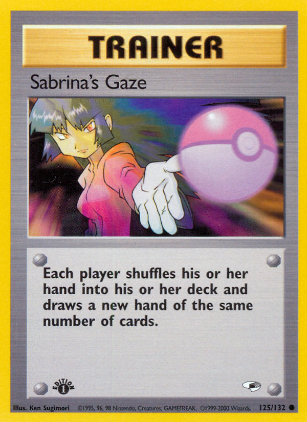 Gym Heroes Sabrina's Gaze #125/132 first edition