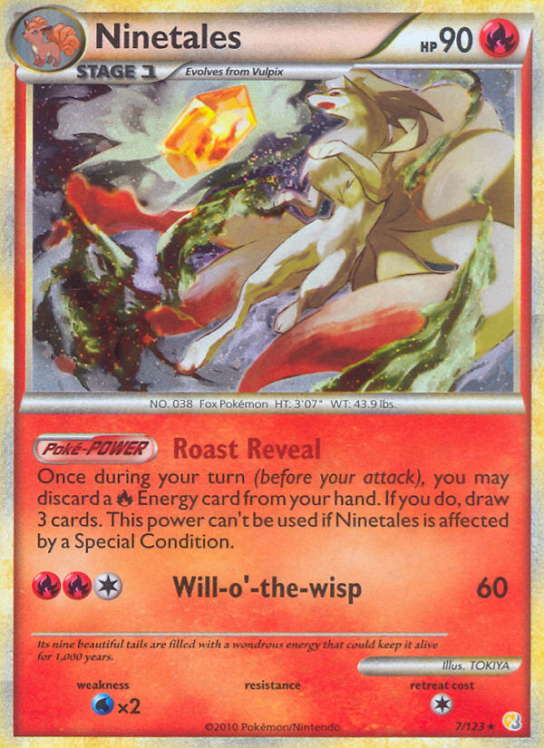 HeartGold SoulSilver Holo Ninetails #7/123