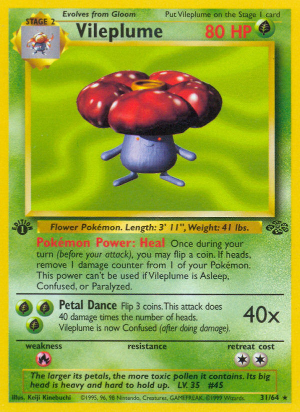 Jungle set Non Holo Vileplume #31/64 first edition