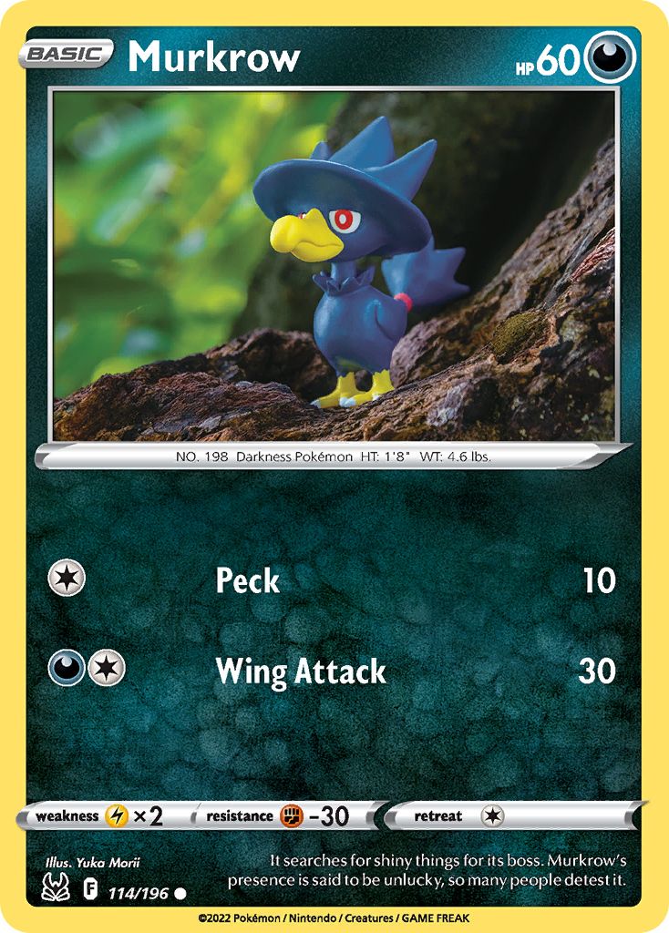 Lost Origin Murkrow #114/196