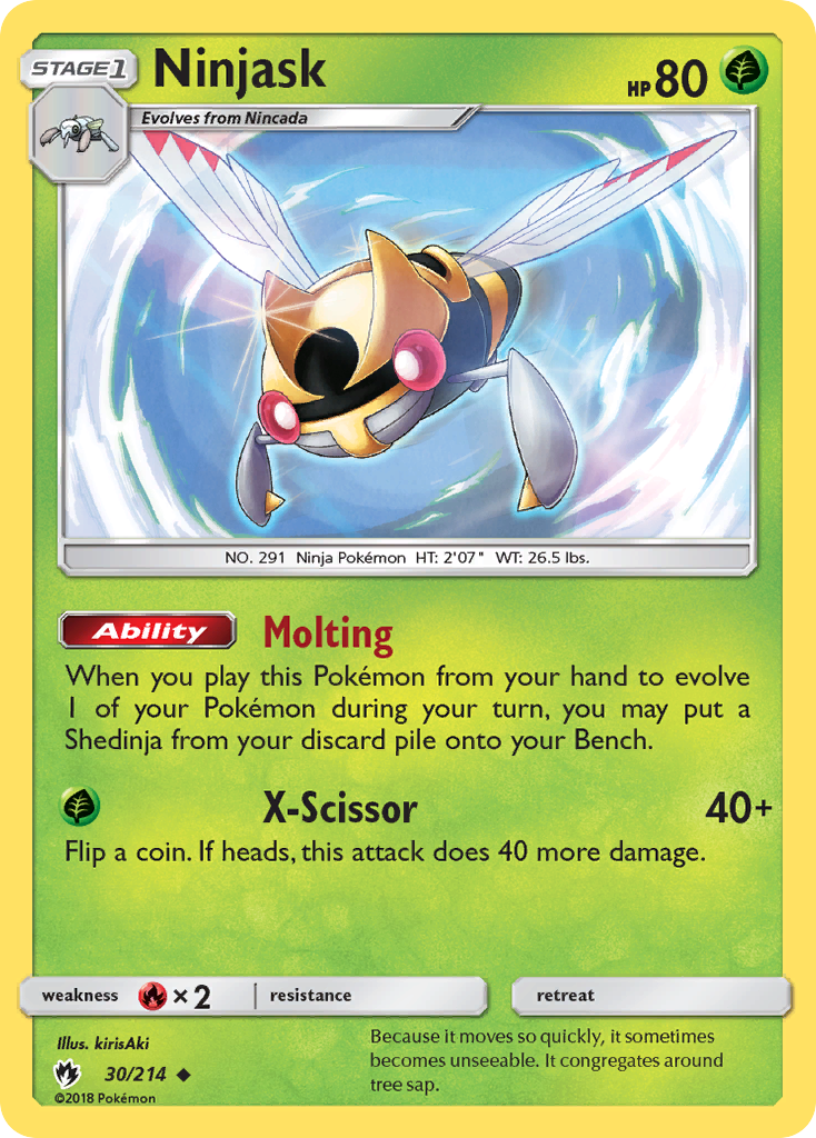 Lost Thunder Ninjask #30/214