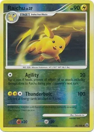 Majestic Dawn Raichu #45/100 reverse holo