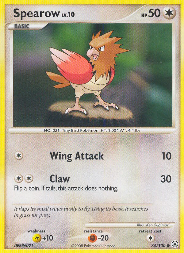 Majestic Dawn Spearow #74/100