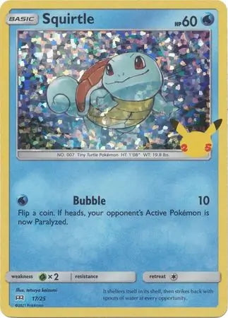 McDonald’s 25th Anniversary Holo Squirtle #17