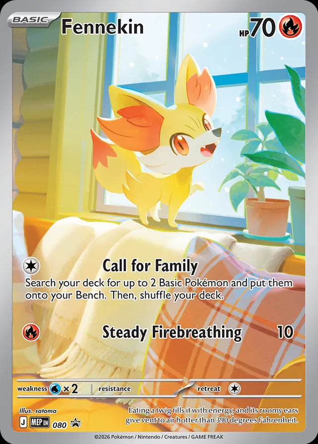 Mega Evolution Promo Fennekin #80