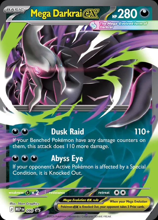 Mega Evolution Promo Mega Darkrai ex #90