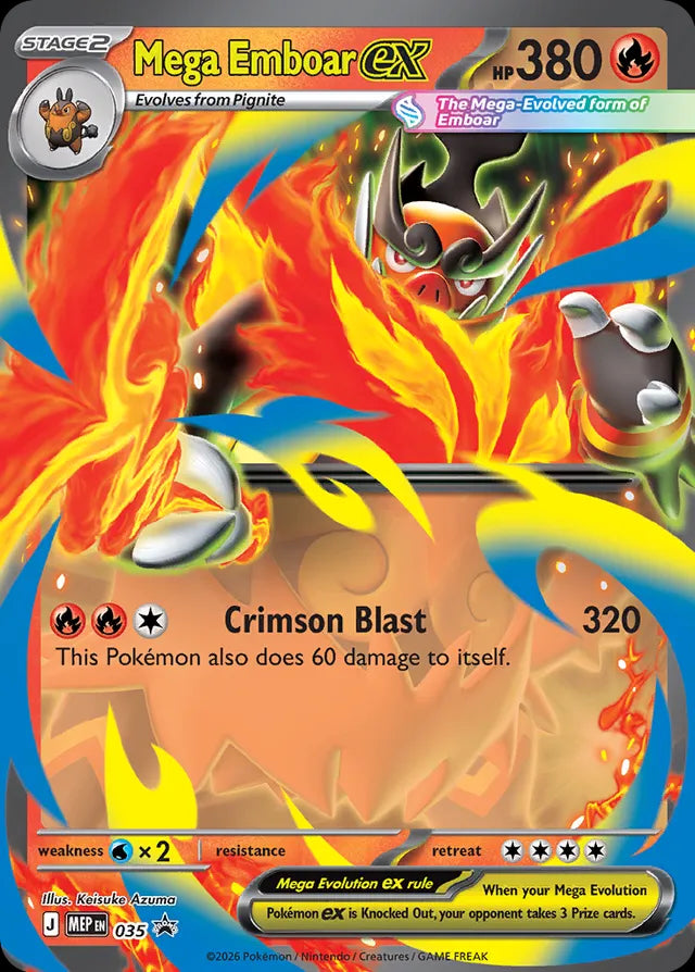 Mega Evolution Promo Mega Emboar ex #35