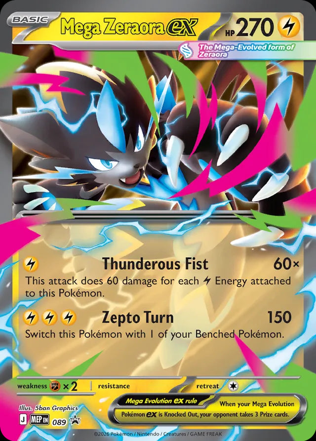 Mega Evolution Promo Mega Zeraora ex #89