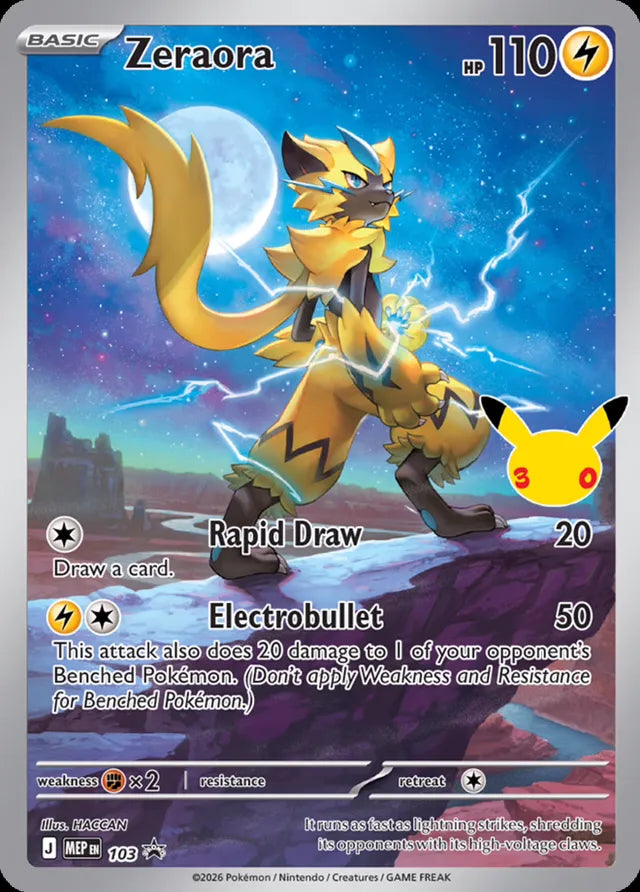 Mega Evolution Promo Zeraora #103