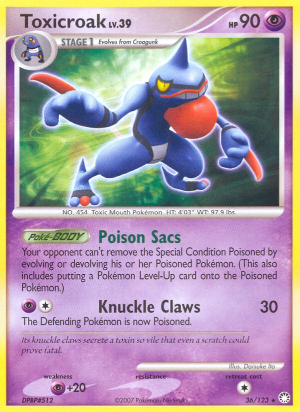Mysterious Treasures Toxicroak #36/123