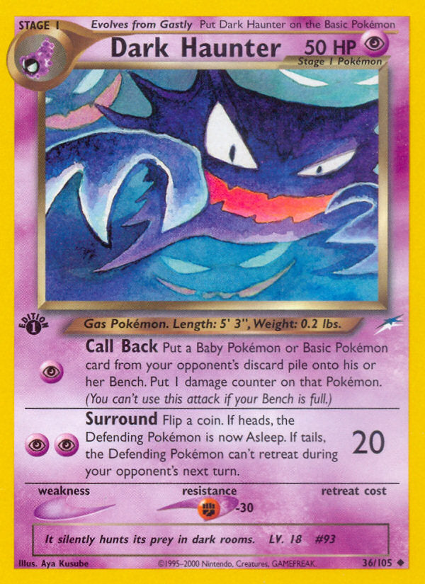 Neo Destiny Dark Haunter #36/105 first edition