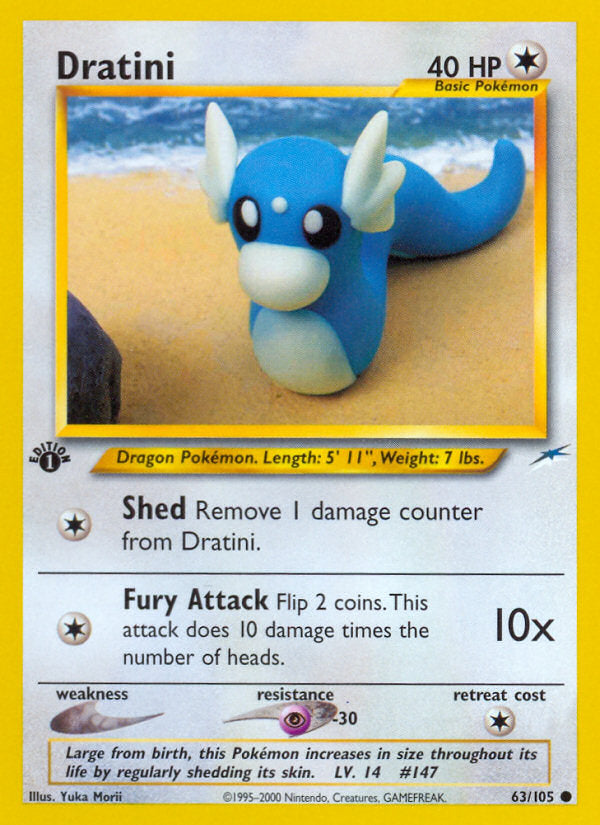 Neo Destiny Dratini #63/105 first edition