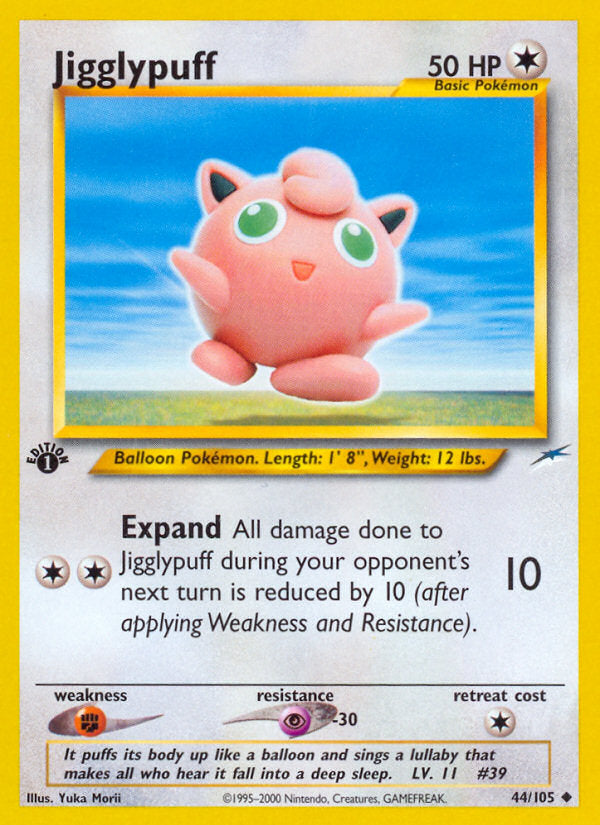 Neo Destiny Jigglypuff #44/105 first edition