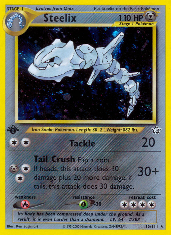 Neo Genesis Holo Steelix #15/111 first edition