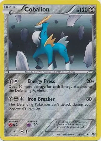 Noble Victories Cobalion #84/101 reverse holo