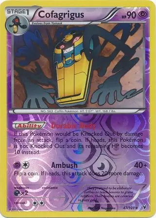 Noble Victories Cofagrigus #47/101 reverse holo