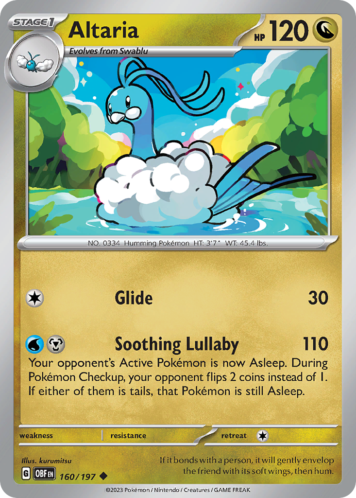 Obsidian Flames Altaria #160/197