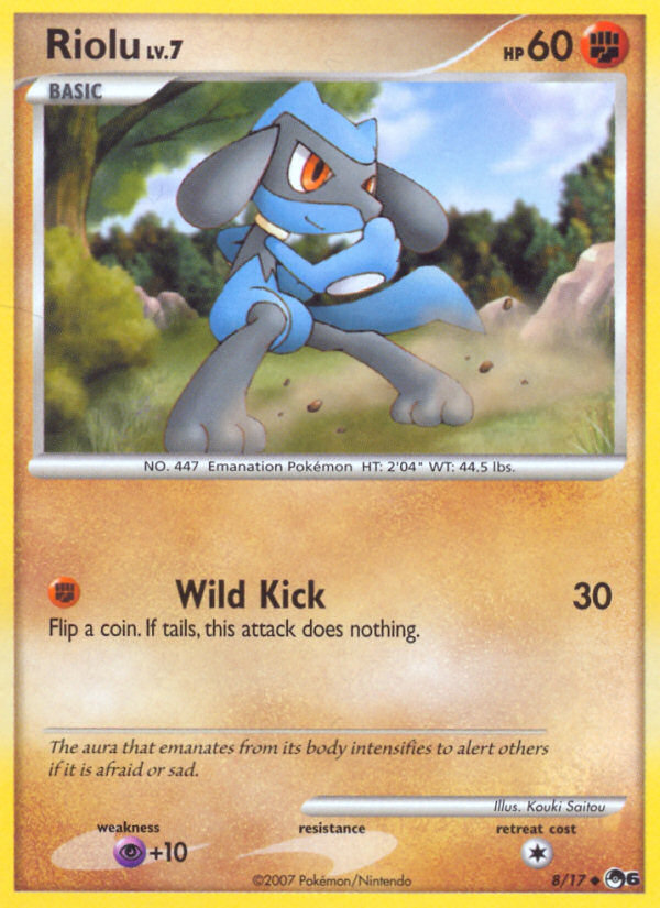 POP Series 6 Non - Holo Riolu #8