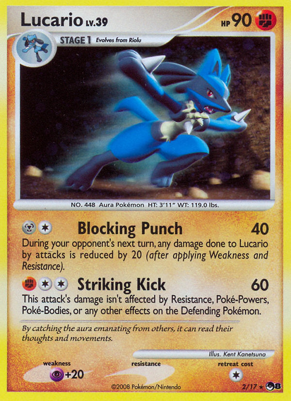 POP Series 8 Holo Lucario #2