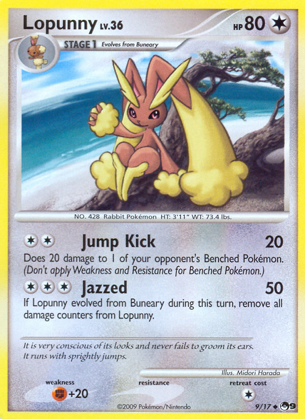 POP Series 9 Non - Holo Lopunny #9