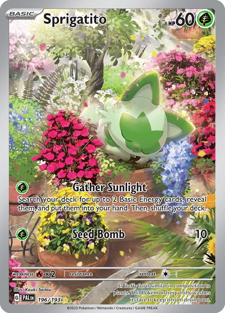 Paldea Evolved Sprigatito #196/193
